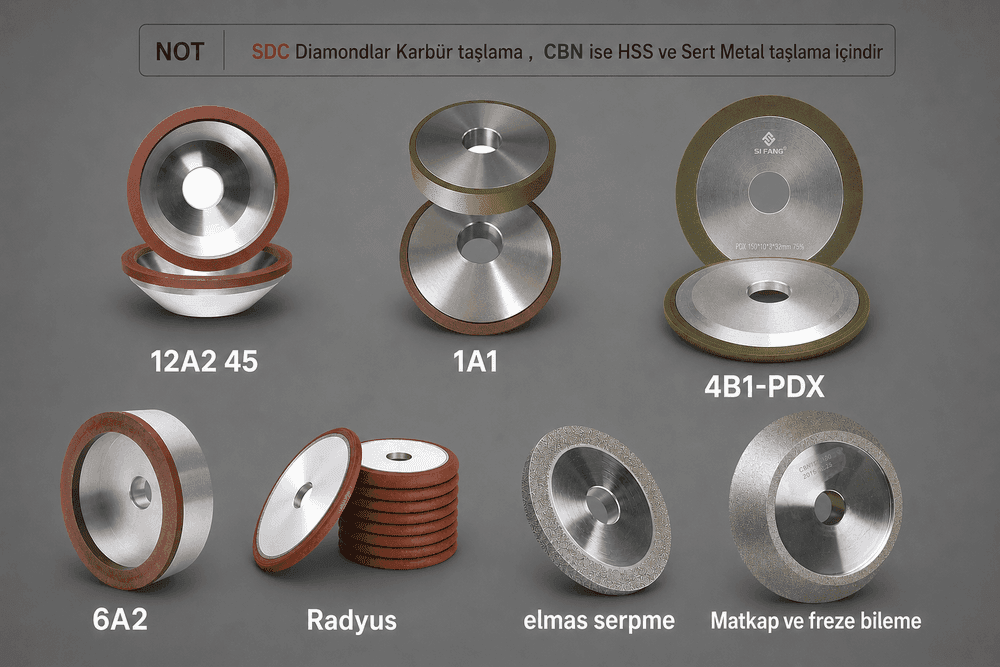SDC ve CBN Taşlama diamond